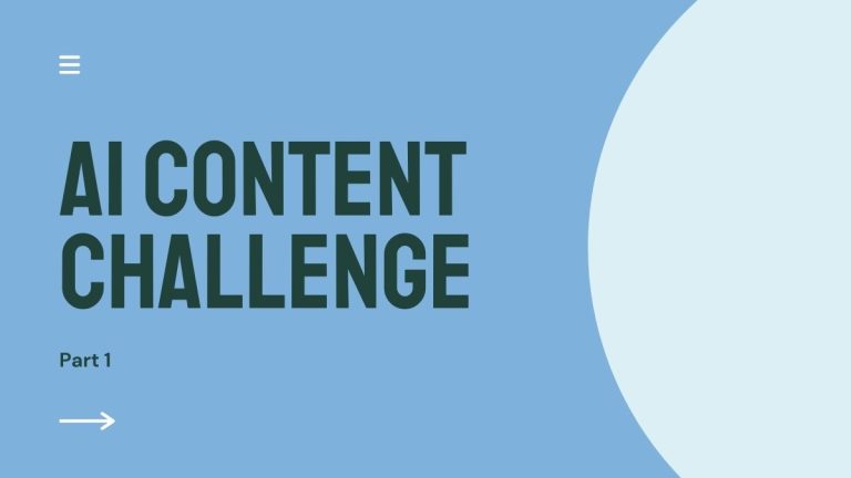 Niche Pursuits Challenge to Build an SEO site with AI Generated Content